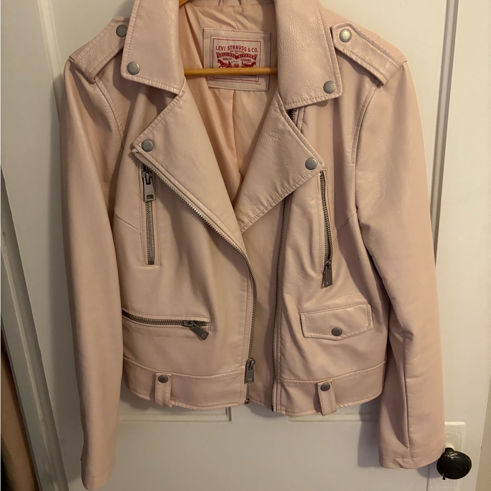 Women's Levi's Pink Leather Jacket
